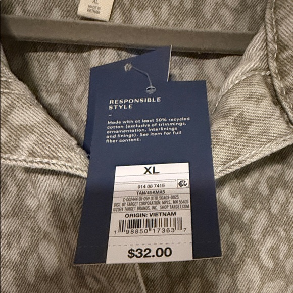 Universal Thread Patterned Button Down Dress - Picture 3 of 4